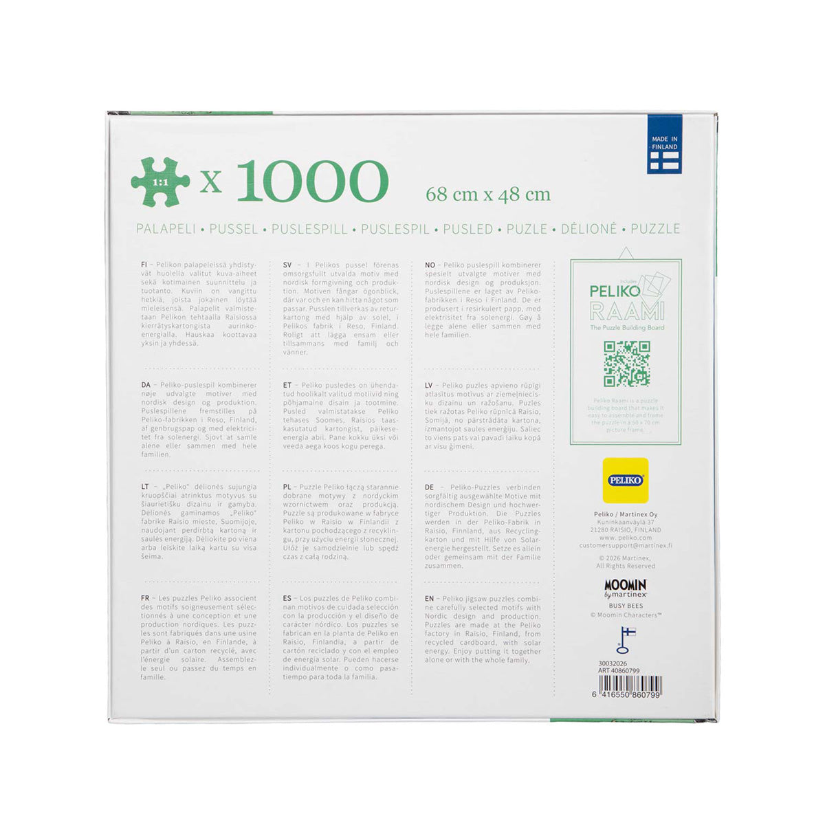 Palapeli 1000 palaa Uutterat