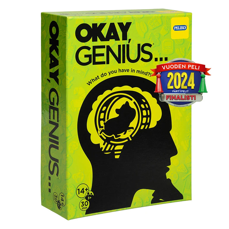 Vuoden Partypeli -finalisti 2024 (Suomi): Peliko Okay, Genius... lautapeli