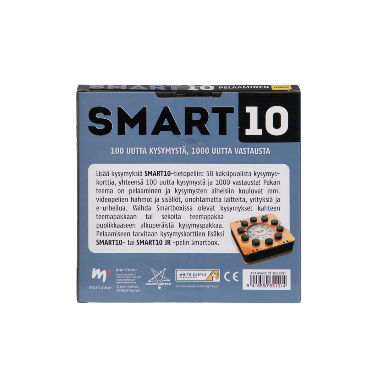 SMART10-kysymykset Pelaaminen (suomi)