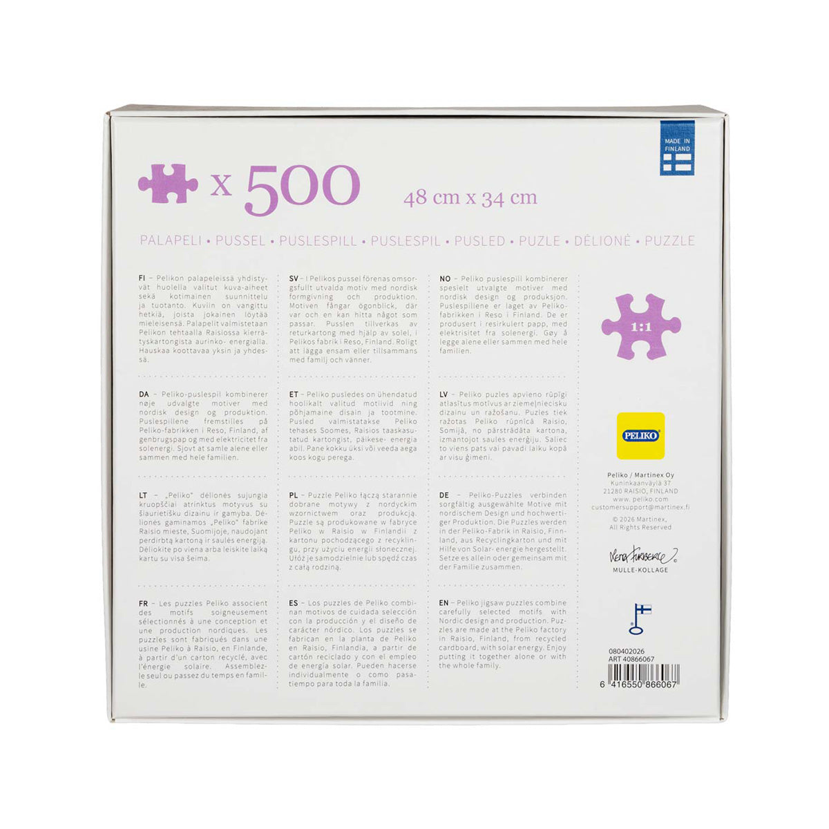 Palapeli 500 palaa Polle-kollaasi