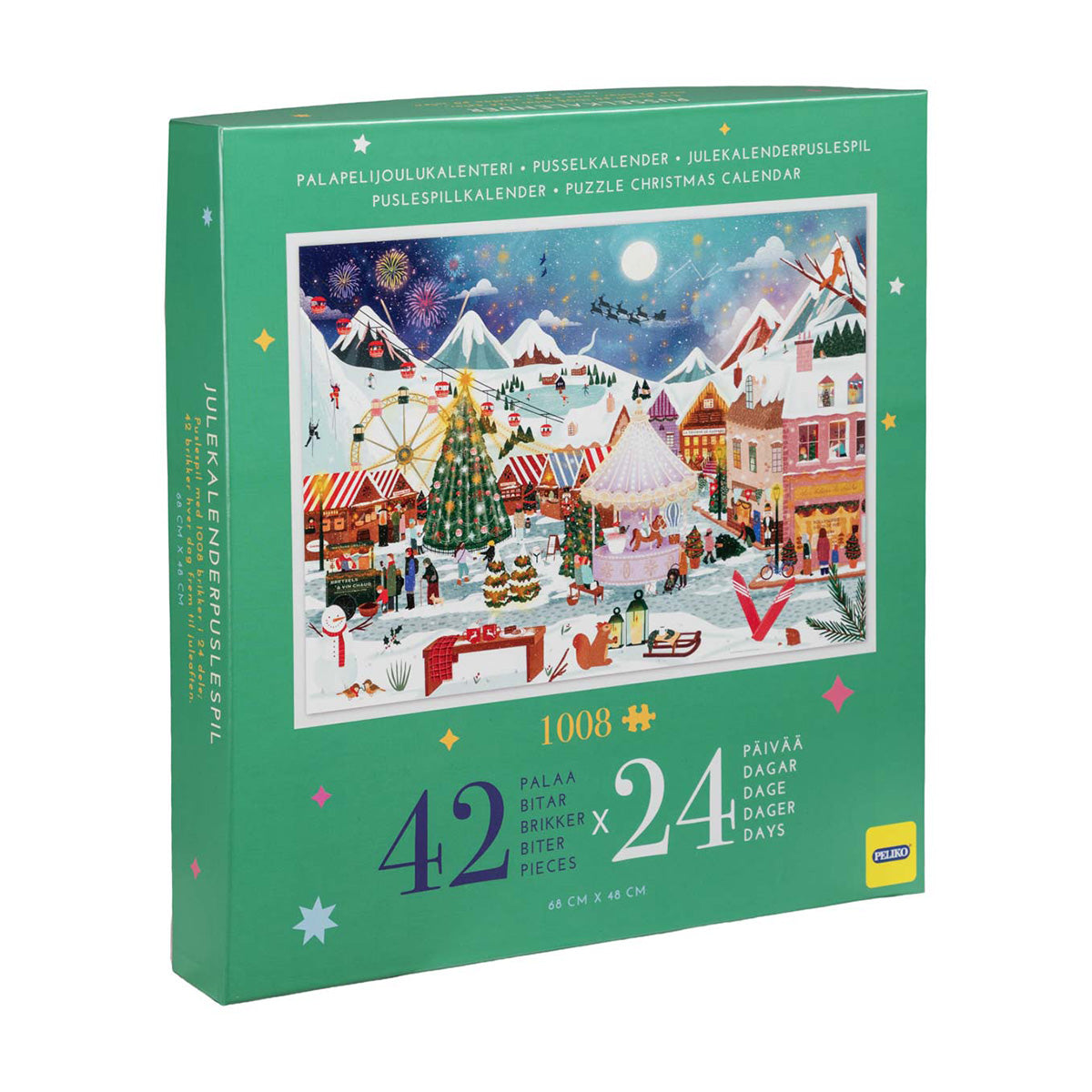 Palapelijoulukalenteri Marché de Noël, 1008 palaa